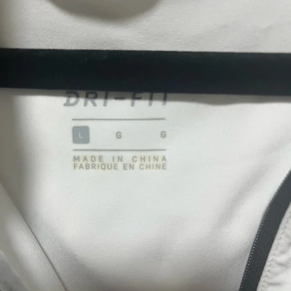 Nike White Pullover Hoodie with Black Logo and Accents - Picture 4 of 4